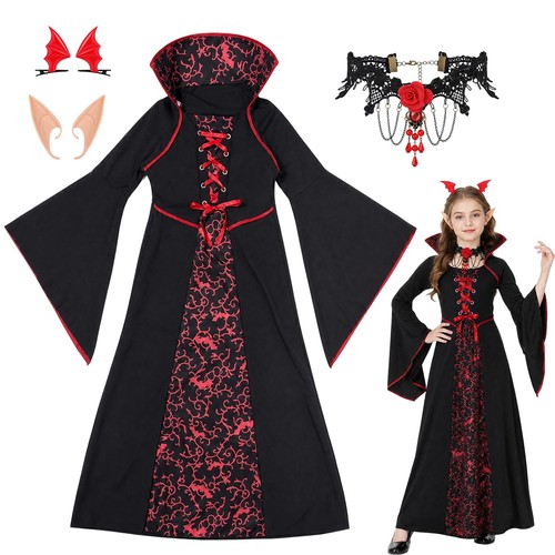 Girls vampire costume dress - vampire,