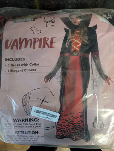 Girls vampire costume - costume,, age