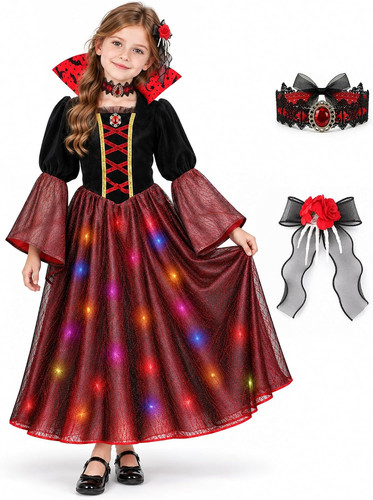 Vampire costume kids light up - light,